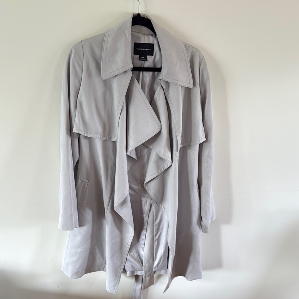 Club Monaco Women's Gray Trench Coat